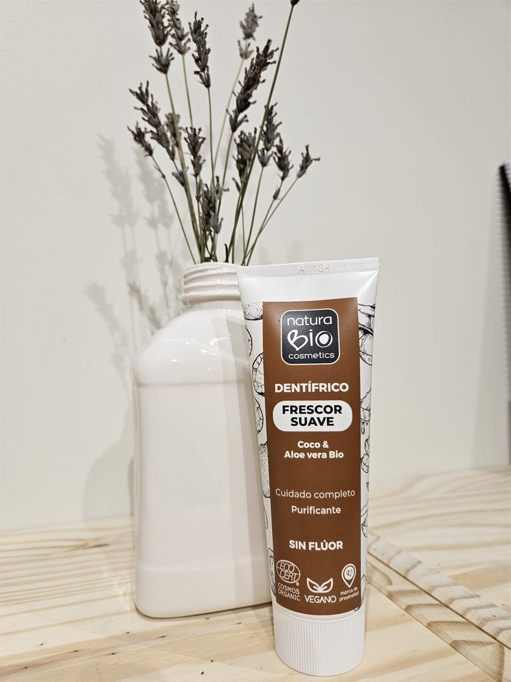 Dentífrico Natura Bio Frescor Suave, coco y aloe vera