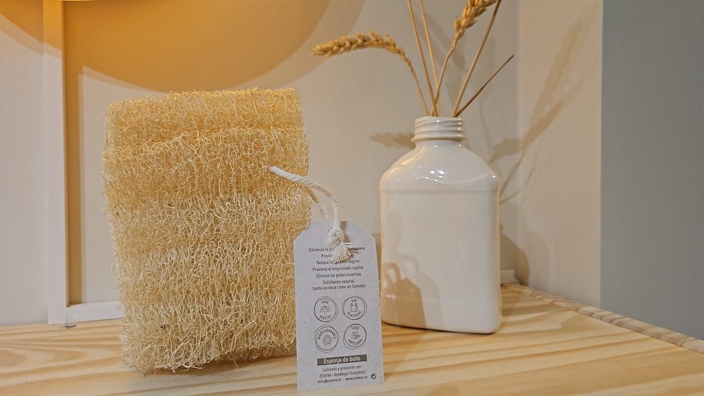 Esponja de baño de luffa natural