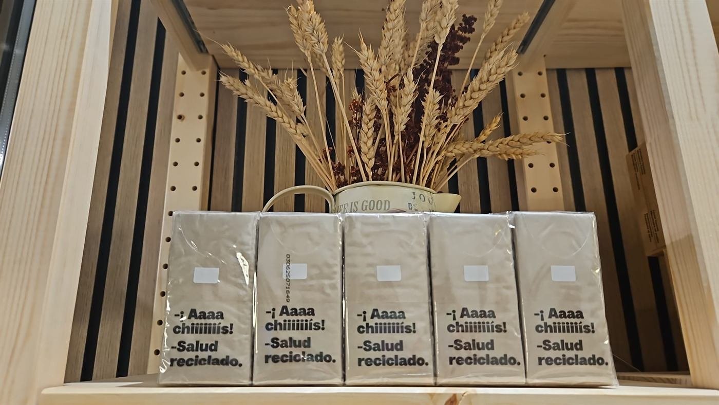 Servilletas pequeñas recicladas